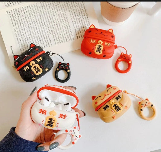 Luck cat airpods cover all colors